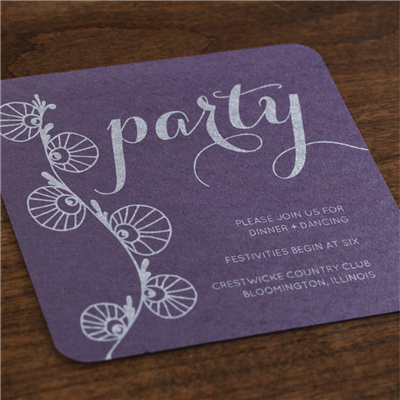 Paper Lace Reception Card