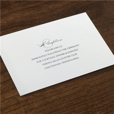 Bel Canto Reception Card