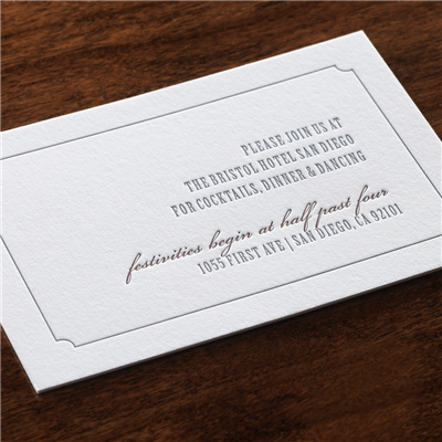 Composed Reception Card