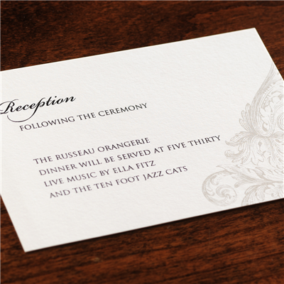 Josephine Reception Card