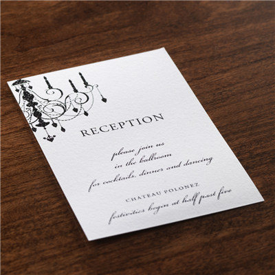 Vignette Reception Card