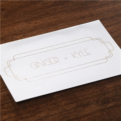 Gilded Note Card
