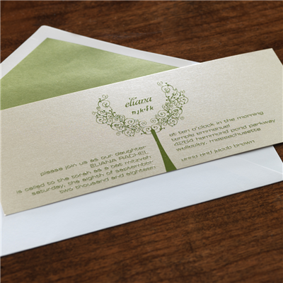 Scrolled Branches Invitation