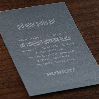 Tweed Reception Card