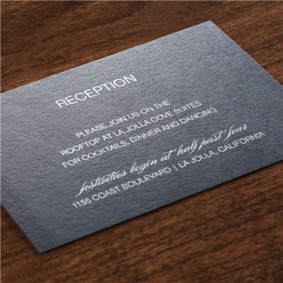 Sealed Reception Card